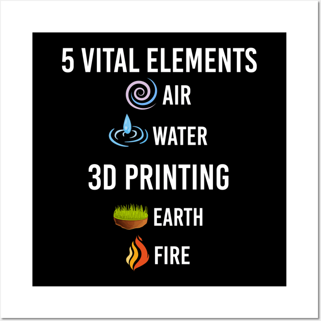 5 Elements 3D Printing Wall Art by blakelan128